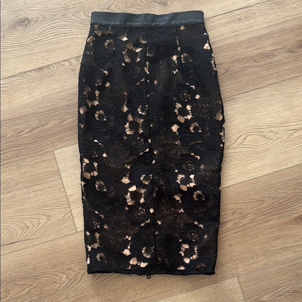 Elegant Black Lace Skirt